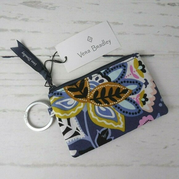 Vera Bradley Zip ID Card Case & Lanyard ID Holder Charmont Meadow 2-PC Floral - Picture 5 of 12